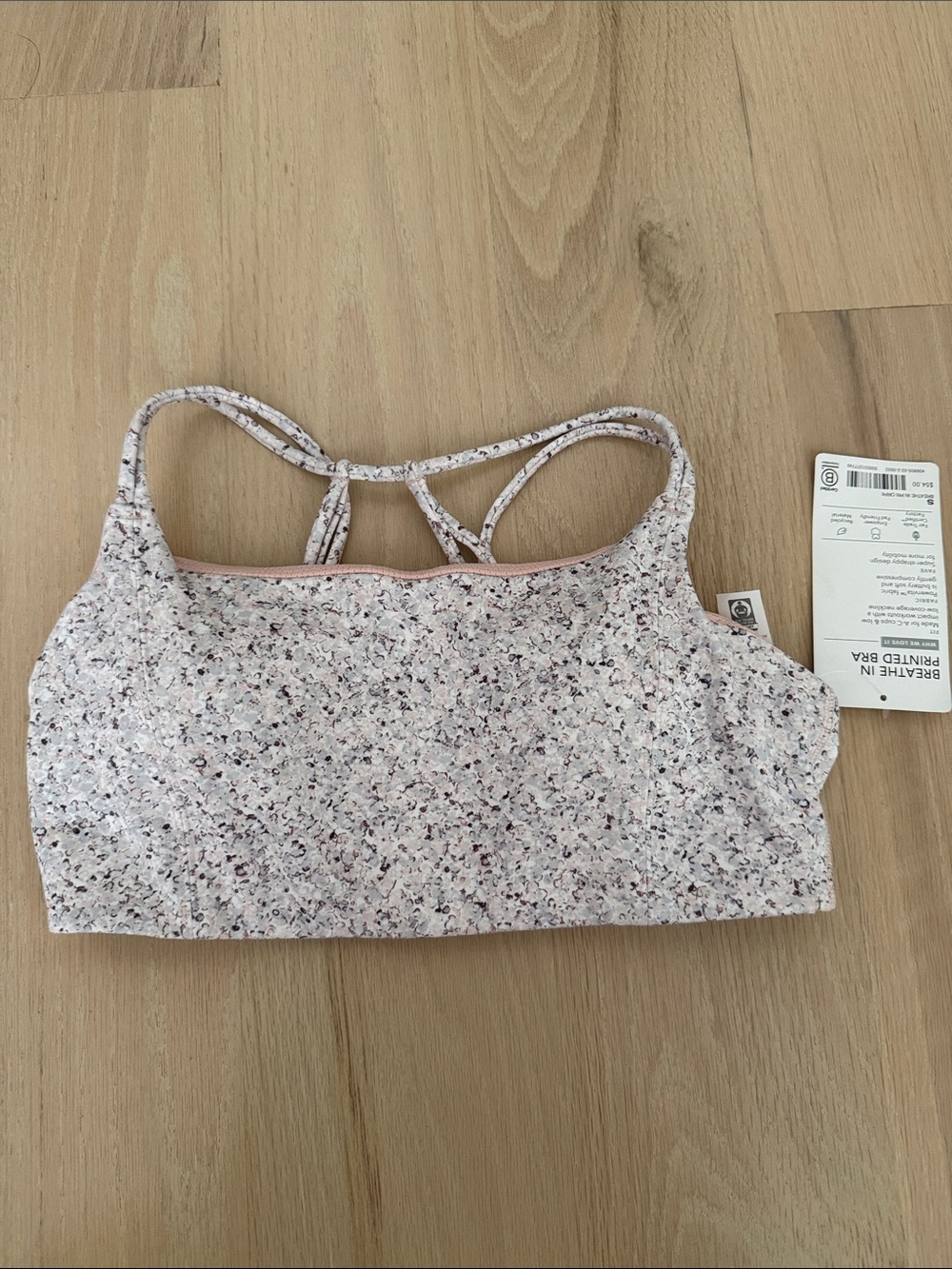 NWT Athleta Breathe In Printed Bra Size S